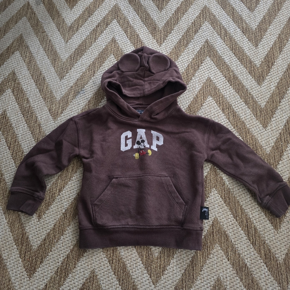 Gap x Disney hoodie sweatshirt in brown